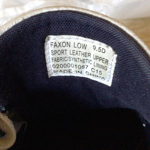 Polo Ralph Lauren Mens Faxon Low Cut White Sport Leather Shoe Size9.5 Used main image 6